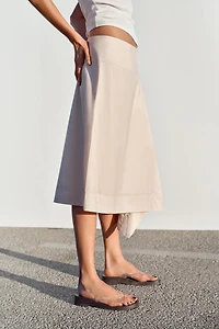 WRAP MIDI SKIRT