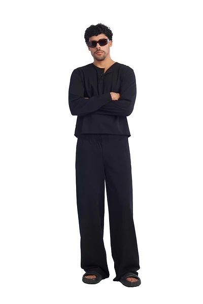 REGULAR FIT HENLEY T-SHIRT