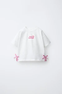 GINGHAM BOWS T-SHIRT