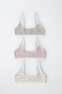 9-14 YEARS/ THREE-PACK FLORAL TOPS