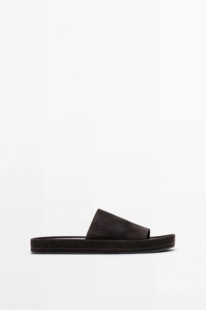 Platform slide sandals