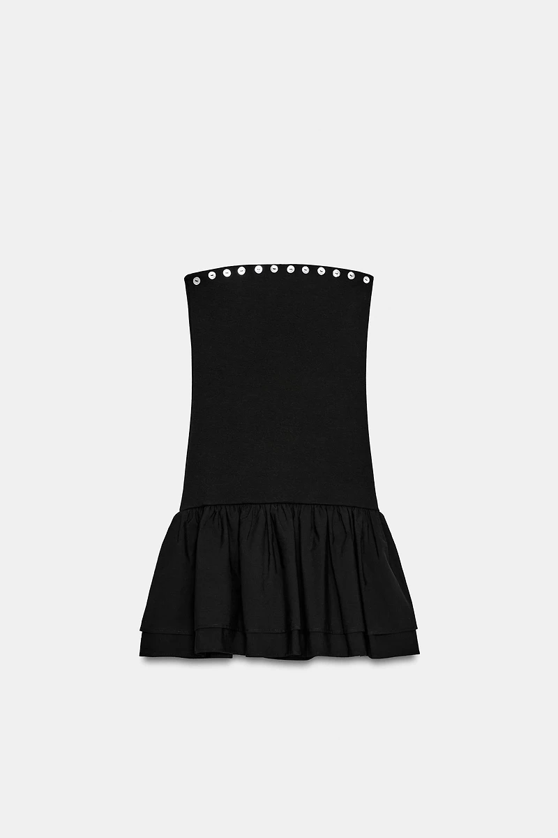 RUFFLED MINI DRESS