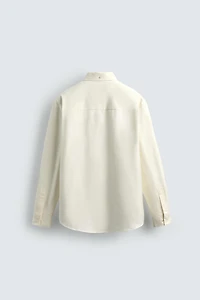 REGULAR FIT COTTON-SILK SHIRT
