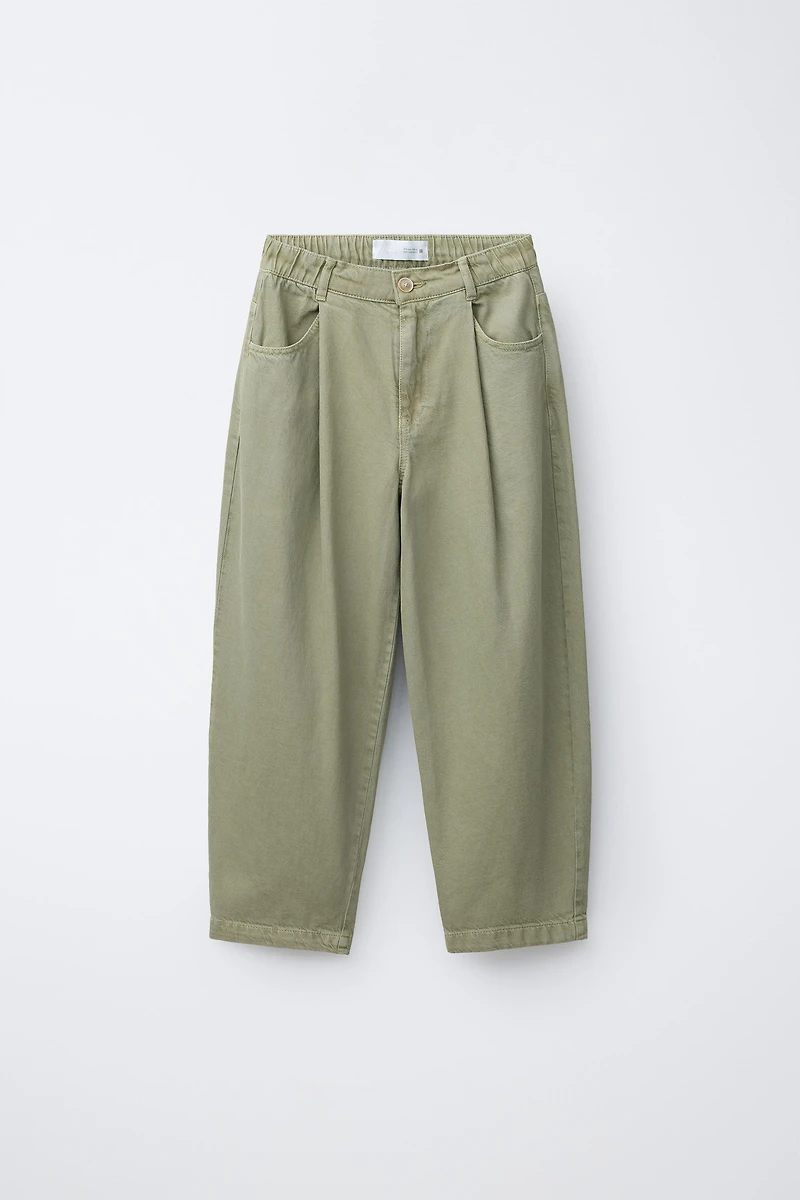PANTALON BALLON À PLIS