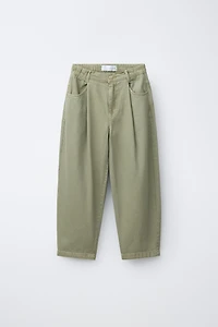 PANTALON BALLON À PLIS