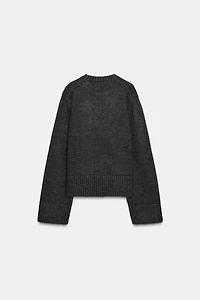 RIB TRIM KNIT JUMPER