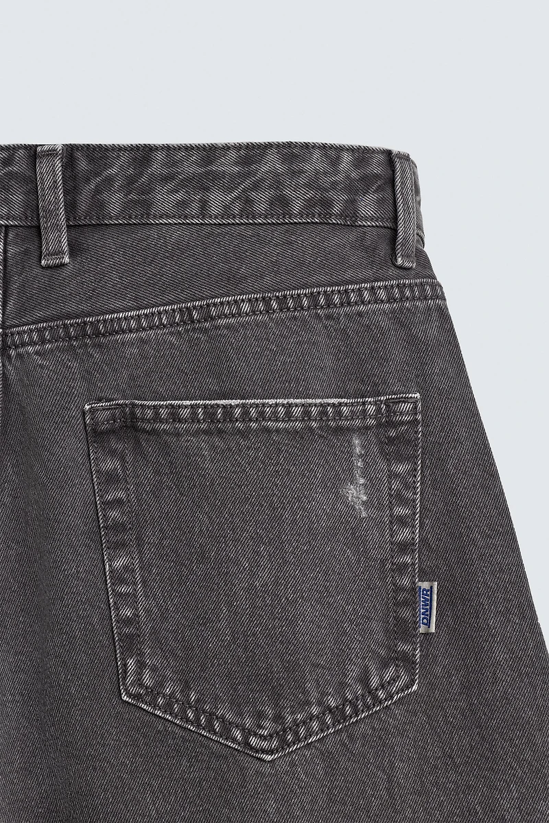 PANTALON BARREL FIT DÉLAVÉ