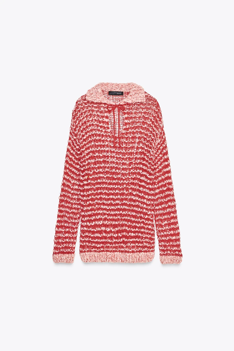 PULL EN MAILLE COL POLO AVEC LAINE