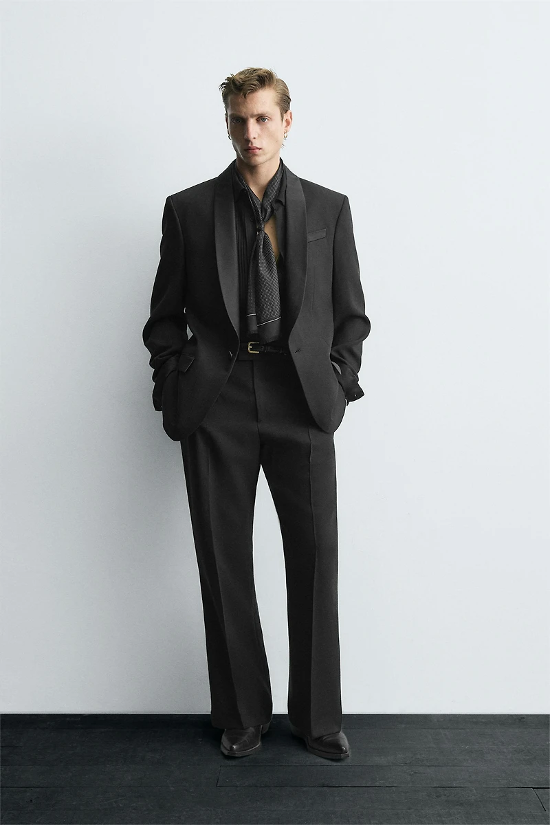 PANTALON FLARE FIT DE COSTUME 100% LAINE LIMITED EDITION