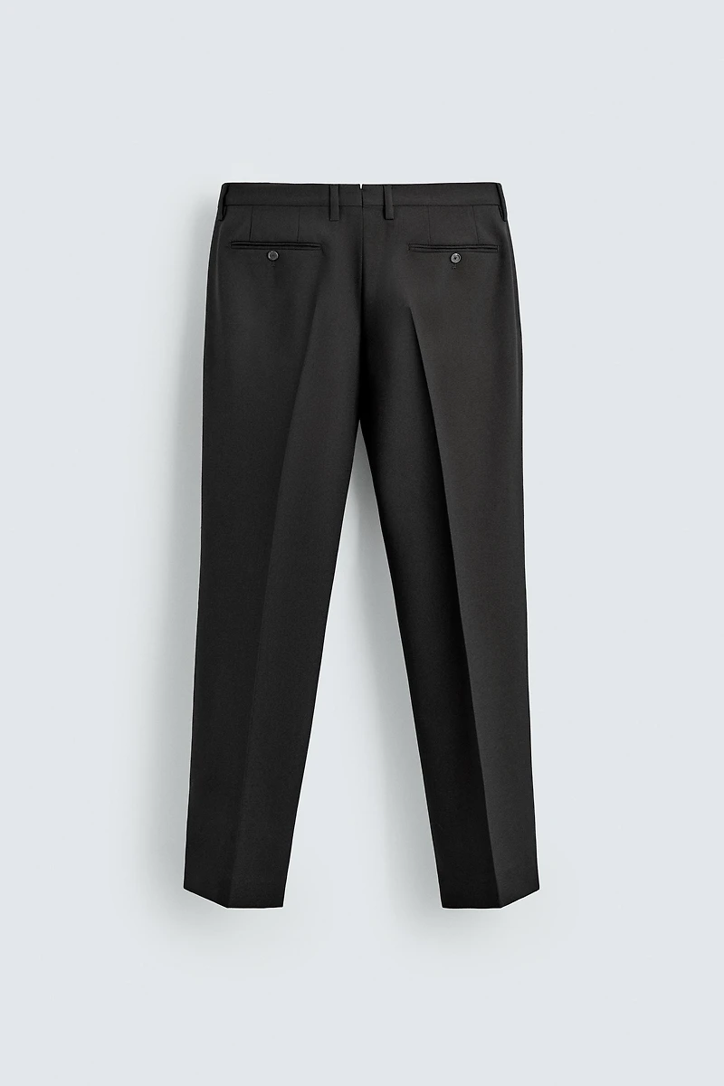 100% WOOL SUIT PANTS
