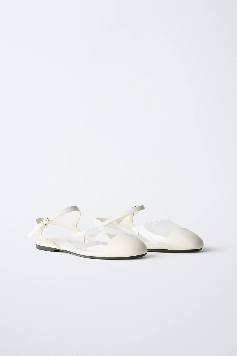 CHAUSSURES À BRIDES ARRIÈRE EN VINYLE