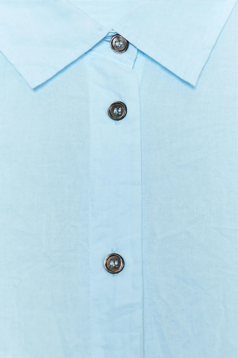 ZW COLLECTION WRINKLED BUTTON SHIRT