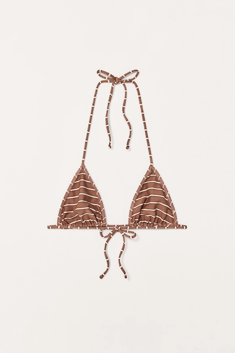 LIMITED EDITION STRIPED BIKINI TOP
