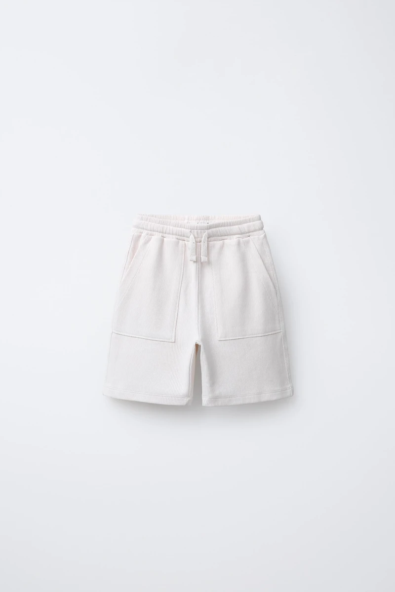 OTTOMAN T-SHIRT AND BERMUDA SHORTS SET WITH LABEL