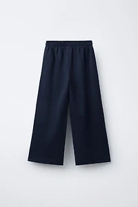 PANTALON INTERLOCK À JAMBES LARGES