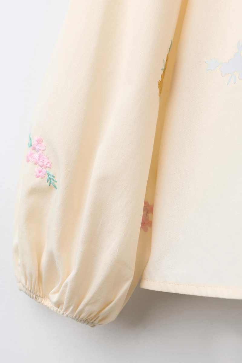 EMBROIDERED FLORAL SHIRT