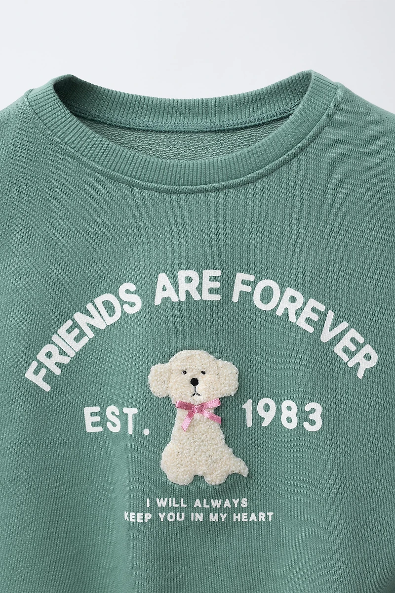 TERRY PATCH SWEATSHIRT