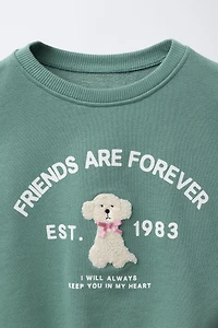 TERRY PATCH SWEATSHIRT