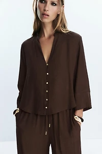 BLOUSE EN GAZE DE COTON