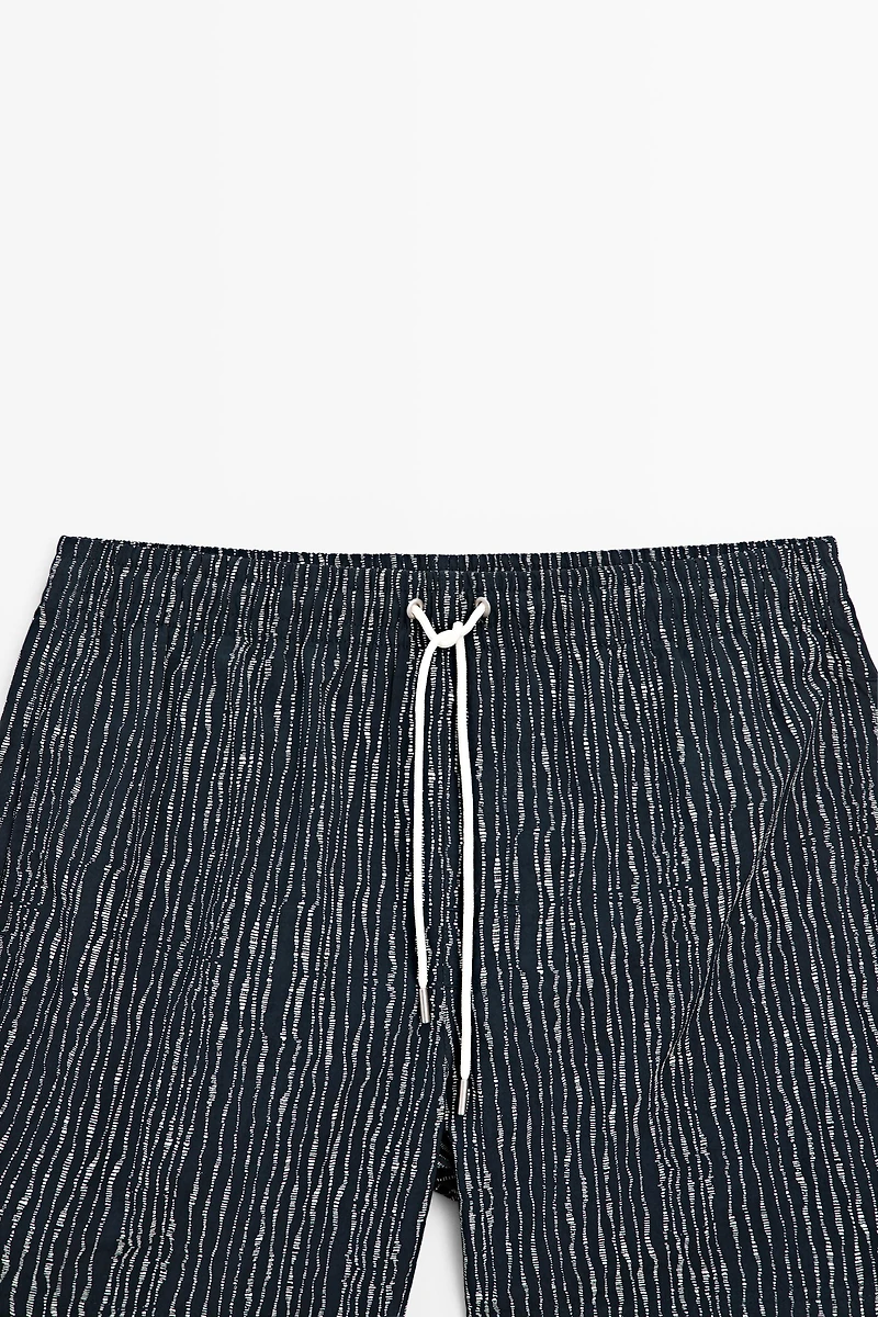 Printed swimming trunks