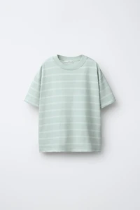 THREE-PACK OF STRIPED AND PLAIN T-SHIRTS