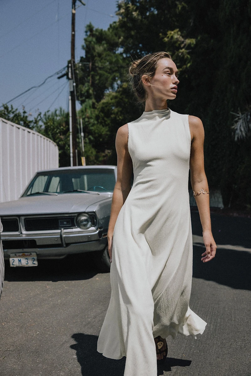 ROBE LONGUE TEXTURÉE