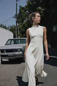 ROBE LONGUE TEXTURÉE