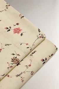 COTTON LINEN FLORAL FLAT SHEET | KATHARINE POLE