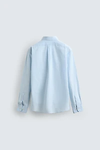 REGULAR FIT COTTON-LINEN SHIRT
