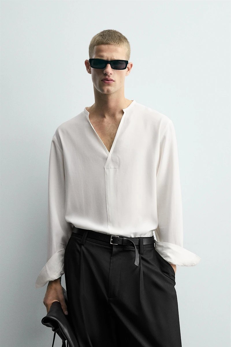 CHEMISE FLUIDE COUPE DÉCONTRACTÉE