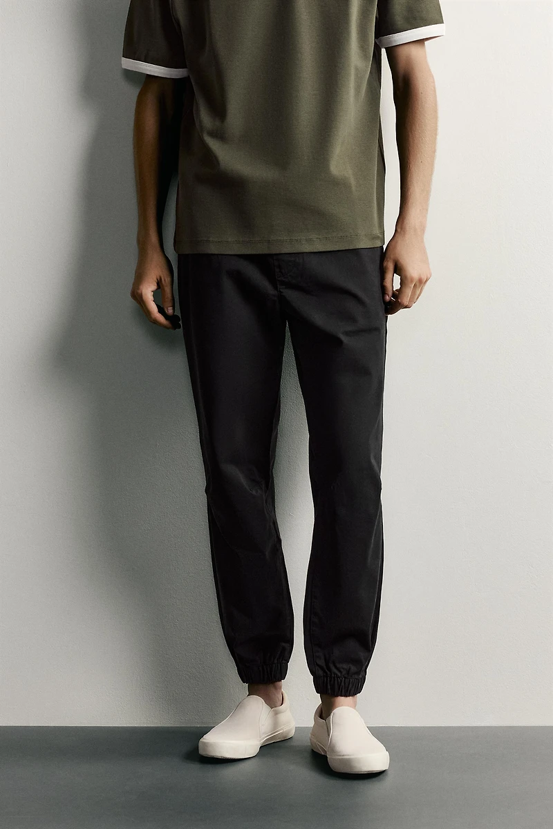 SLIM FIT JOGGER WAIST PANTS