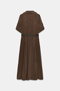 ROBE CHEMISE FLUIDE CEINTURE