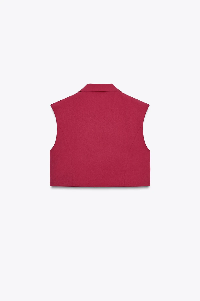 SHORT VEST WITH FLAPS