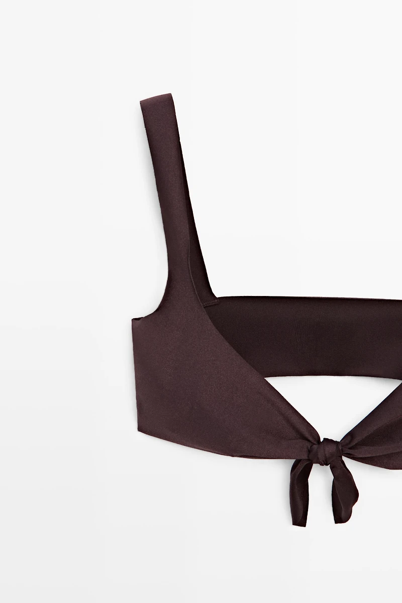 Haut de bikini brillant