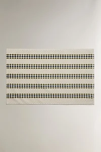 GEOMETRIC TEXTURED BATH MAT