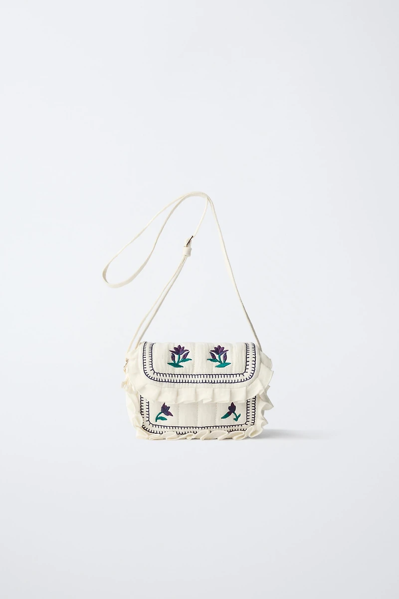 EMBROIDERED CROSSBODY BAG