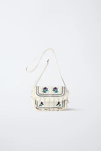 EMBROIDERED CROSSBODY BAG