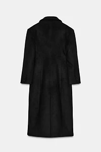 EXTRA LONG WOOL BLEND COAT