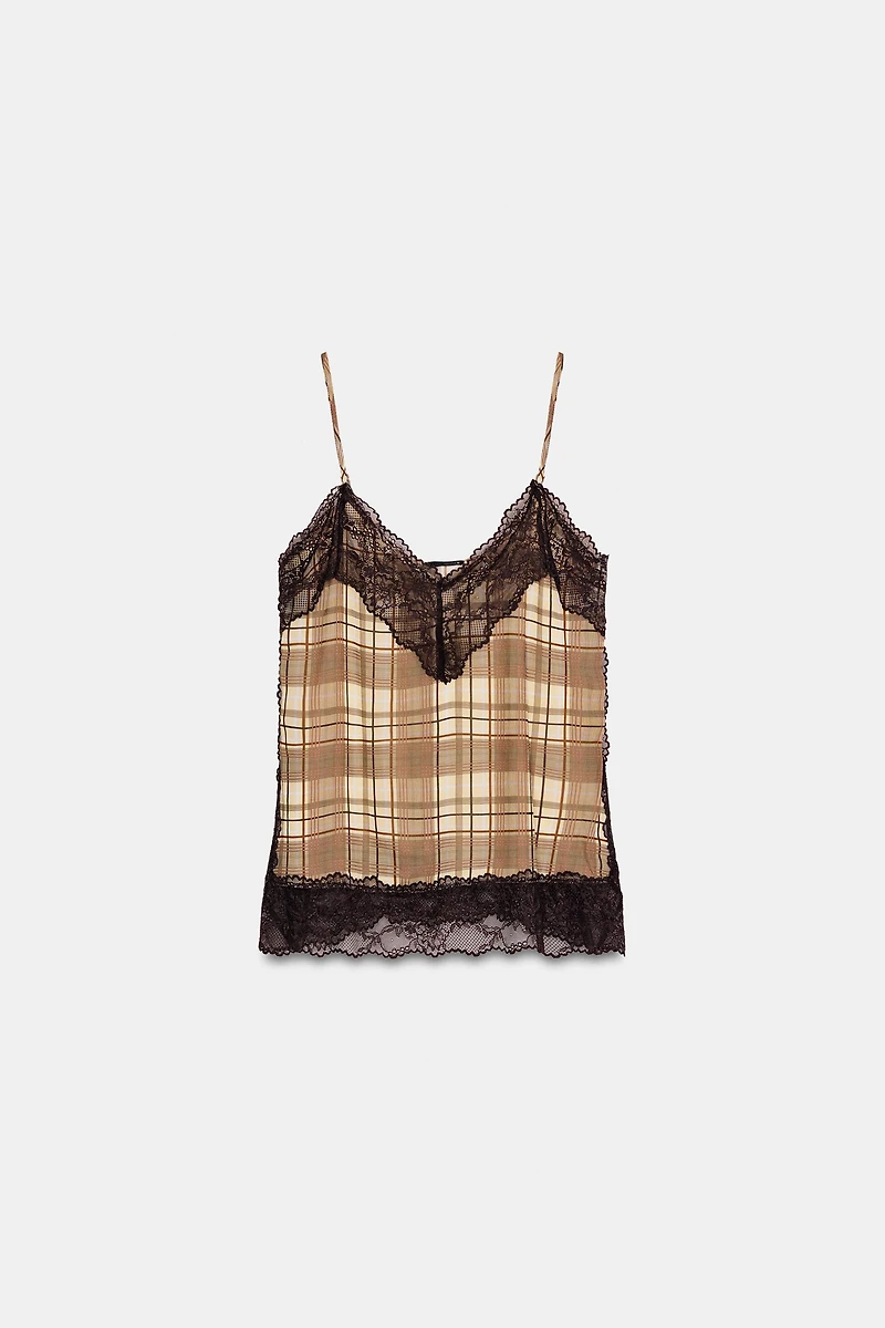 PLAID CAMISOLE