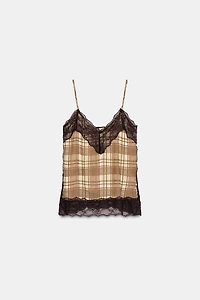PLAID CAMISOLE