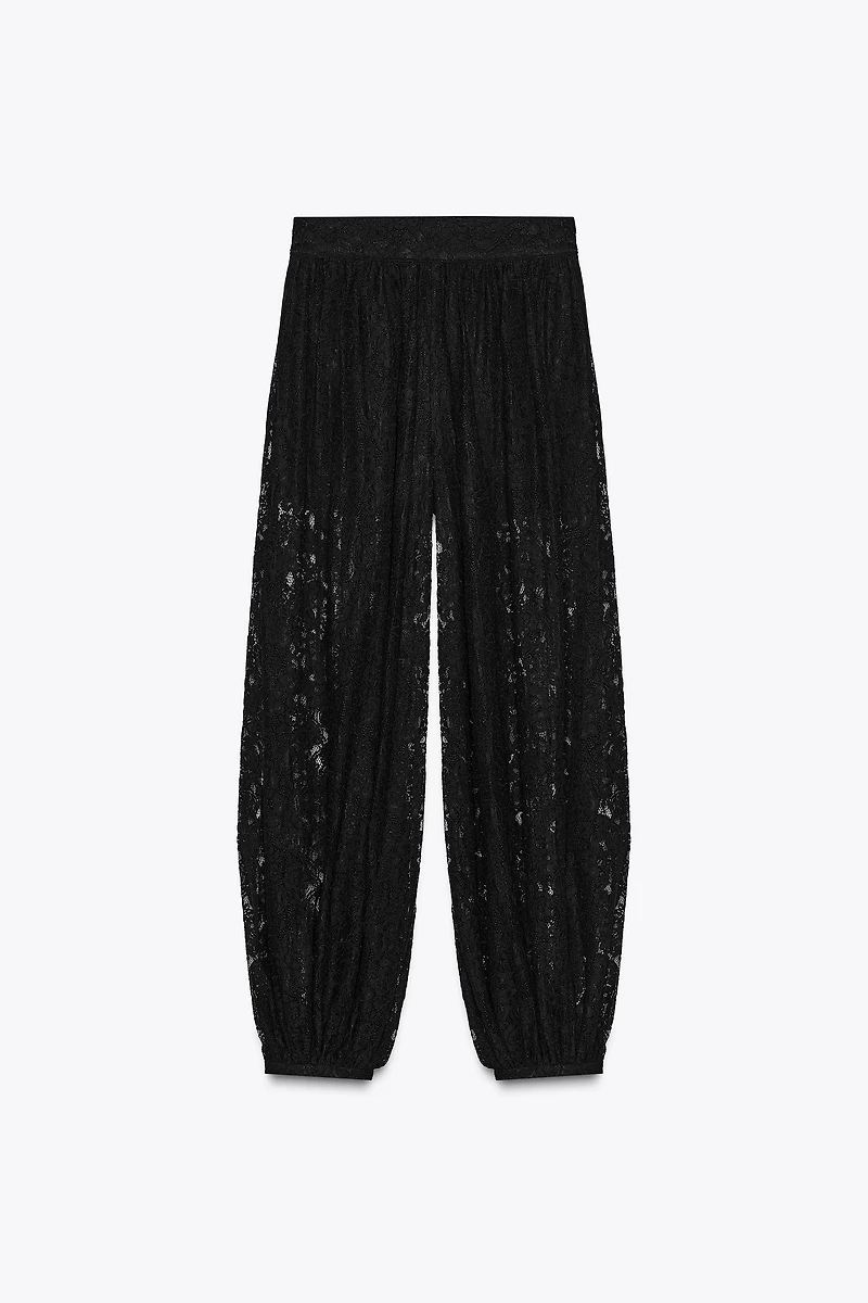 ZW COLLECTION LACE BALLOON PANTS