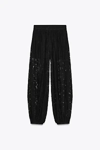 ZW COLLECTION LACE BALLOON PANTS