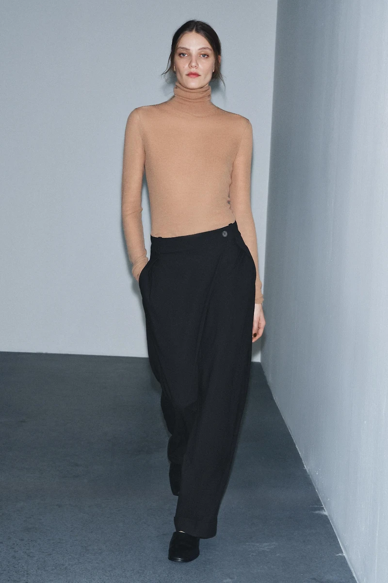 ASYMMETRIC WAIST PANTS ZW COLLECTION