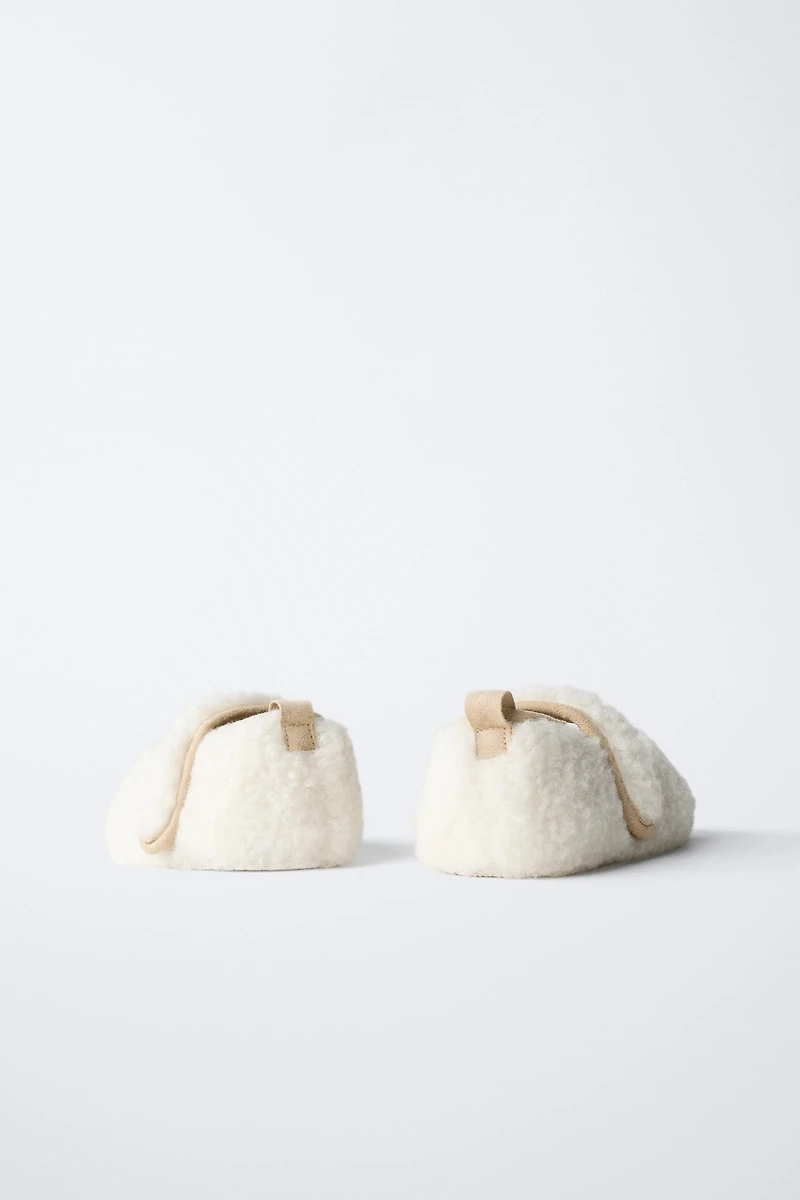 BALLERINES EFFET PEAU DE MOUTON