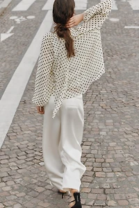 POLKA DOT BLOUSE WITH BOW