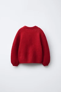 REINDEER PRINT KNIT JUMPER