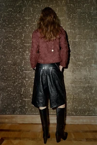 VESTE AVEC LAINE TRICOT MACRAMÉ