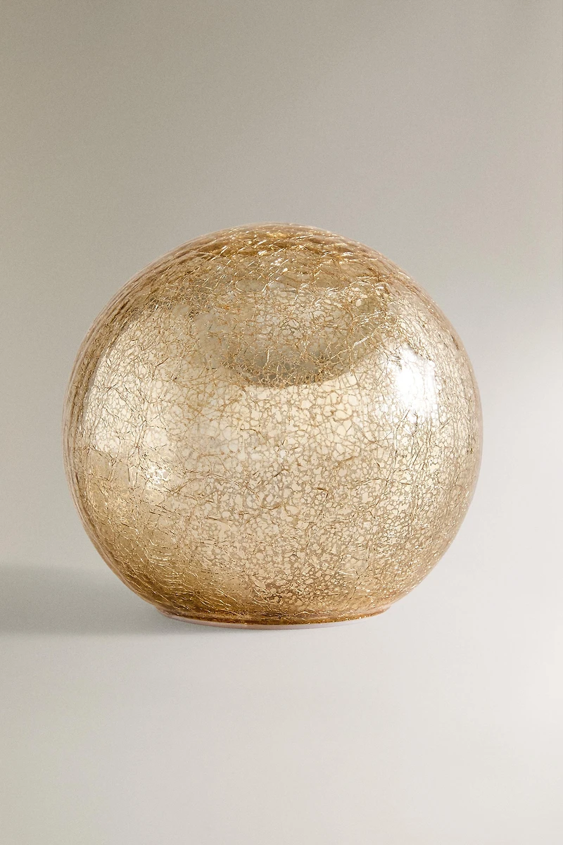 MEDIUM LED LIGHT CHRISTMAS BALL ORNAMENT