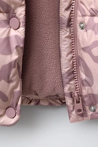ANIMAL PRINT WATER REPELLENT COAT