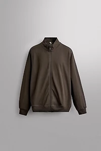 RELAXED FIT ZIP-UP SWEATSHIRT